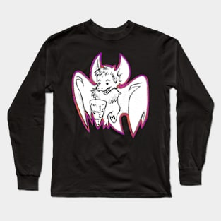 Halloween Bat Boy B&W Long Sleeve T-Shirt